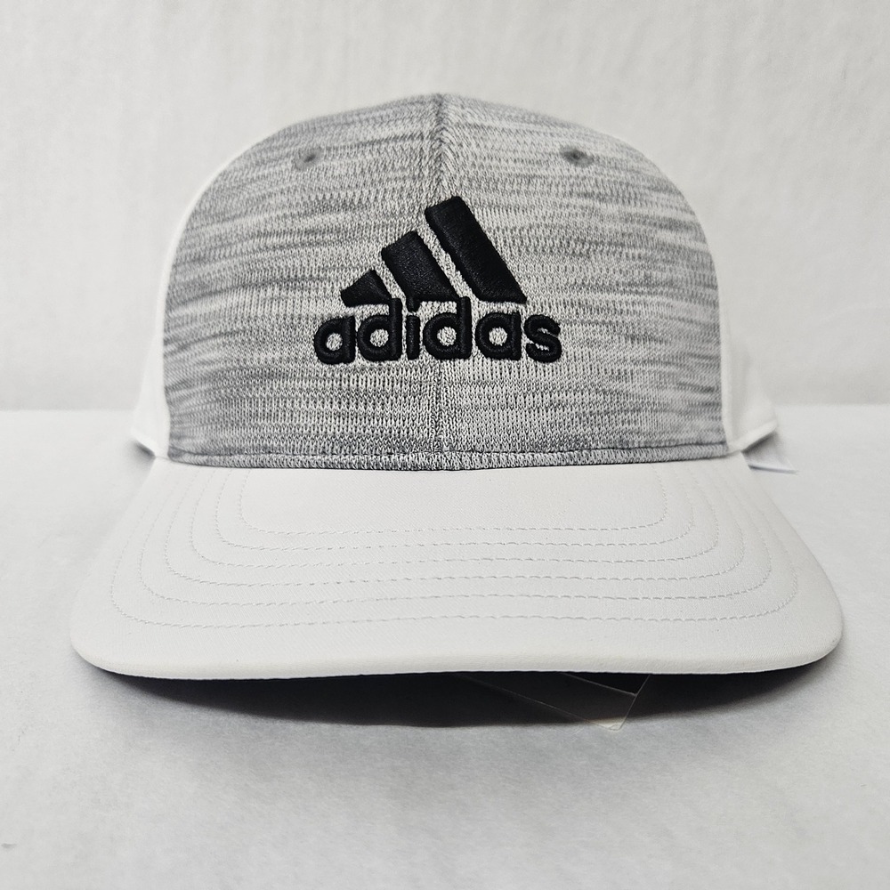 Adidas Golf Performance Knit Snapback Cap GU1490 White‎ Grey Heather OSFM NEW
